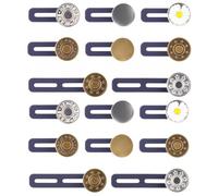 GrueGard Extenseurs de Taille de Pantalon | Sans Couture | Élargisseur de Ceinture Homme & Femme | Boutons en Métal & Plastique | Pour Jean, Grossesse, Quotidien (Multi Color, 4cm+2cm)