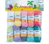 Gründl 1299-2 - COMMUTATEUR KVM - Amigurumi - Set II Fil à Tricoter, Coton, Multicolore, 19,5 x 18 x 2,6 cm