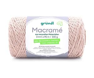 Gründl 4889-02 Macramé Fil De Crochet - Beige - 95 m