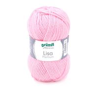 Gründl 760-05 Fil, Acrylic, Bébé Rose, 3,5-4,5 mm