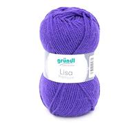 Gründl 760-21 Fil, Acrylic, Violet Foncé, 3,5-4,5 mm