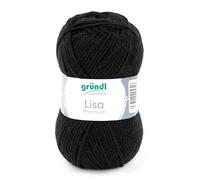 Gründl 760-26 Fil, Acrylic, Noir, 3,5-4,5 mm
