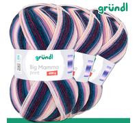 Gründl Big Mamma print Laine Dégradée 3 x 400 g, 14 Couleurs, Tricot
