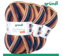 Gründl Big Mamma print Laine Dégradée 3 x 400 g, 14 Couleurs, Tricot