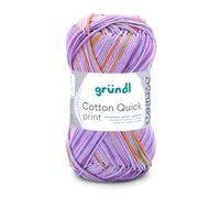 Gründl Cotton Quick 861-192, Multicolore Violet-Vert-Orange, 125m / 50g