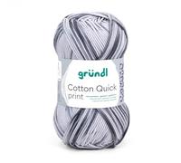 Gründl Cotton Quick 861-194, Noir-Gris Multicolore, 125m / 50g