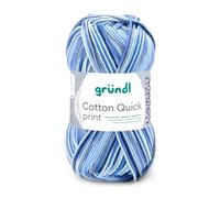 Fil de Coton à tricoter COTTON QUICK PRINT - PPSC - Gründl(...) - 239 Bleu 239 Bleu G