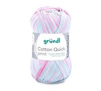Gründl Cotton Quick 861-241, Couleur Rose-Menthe-Blanc-Mix, 125m / 50g