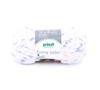 Gründl Funny color Fil à tricoter et à crochet en chenille 100% polyester 100 g/m² 120 m Taille des aiguilles : 5-6, 1 x 100 g Rose/violet