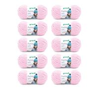 Gründl Funny Uni, 1 x 100 g, Rose Pastel | Laine Chenille Douce pour Crochet, Moelleuse et Respectueuse de la Peau, 100 % Polyester, 120 m, Aiguilles 5-6