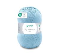 Gründl Laine Big Mamma uni - Laine XXL à tricoter - Fil à tricoter - Doux et agréable pour la peau - 100% acrylique - 1 pelote 400 g / 1040 m - Taille d’aiguille 3,5-4,5 -Menthe glacée