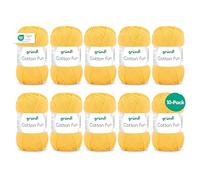 Gründl Laine Cotton Fun Fil à tricoter 10 pelotes 50 g, Mais