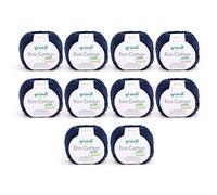 Gründl Laine Eco Cotton (fil 100% coton biologique, certifié Oeko-Tex®, facile d'entretien et lavable, 50 g/105 m, taille des aiguilles : 3,50-4,50 mm, 10 x 50 g), bleu nuit