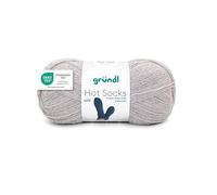 Gründl Laine Hot Socks uni 100 4 fils 1 pelote 100 g, Gris silex