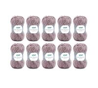 Gründl Laine Lisa Premium jeans - fil à tricoter avec dégradé de couleurs - douce et respectueuse de la peau - 100% acrylique - 10 pelotes 50 g / 133 m - taille d’aiguille 3,5-4,5 - Gris brun