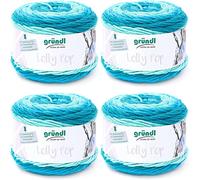 Gründl Laine Lolly Pop - Laine épaisse pour Crocheter et Tricoter avec dégradé de Couleurs - espectueuse de la Peau - 100% Acrylique - 4 pelotes 150 g / 240 m - Taille d’Aiguille 5-6 - givré