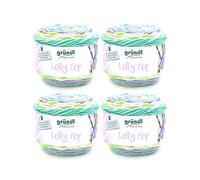 Gründl Laine Lolly Pop - laine épaisse pour crocheter et tricoter avec dégradé de couleurs - espectueuse de la peau - 100% acrylique - 4 pelotes 150 g / 240 m - taille d’aiguille 5-6 - citron- vert