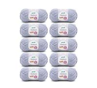 Gründl Shetland Wool (Fil à Tricoter Mode et Doux composé de 80% de polyacrylique et 20% de Laine, 100 g / 170 m, Taille d'aiguille : 7-8, 10 x 100 g), Jeans Melange