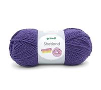 Gründl Laine Shetland - Laine épaisse pour crochet et tricot - Laine d’hiver - Douce et chaude - 80% polyacrylique, 20% laine - 1 pelote 100 g / 170 m - Aiguilles n° 7-8 - lilas