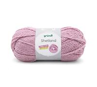 Gründl Laine Shetland - Laine épaisse pour crochet et tricot - Laine d’hiver - Douce et chaude - 80% polyacrylique, 20% laine - 1 pelote 100 g / 170 m - Aiguilles n° 7-8 - rose