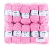 10 pelotes de laine - Rose - 31 - 100% acrylique - 3,5/4,5 mm - Gründl - Lisa Premium