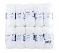 Gründl Lisa Premium Pack de 10 Balles, Acrylique, Blanc, 34 x 31 x 8 cm - 760-01