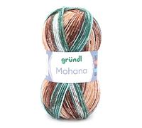 Gründl Mohana Color 02 - Laine douce avec mohair - Laine mohair avec dégradé de couleur - Pour tricot ou crochet