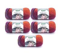 Gründl Pacific Lace Pelote de fils à tricoter polyacrylique Violet clair orange 36 x 20 x 8 cm