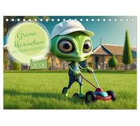 Grüne Männchen - Ganz normale Außerirdische (Tischkalender 2026 DIN A5 quer), CALVENDO Monatskalender: Entdecke eine humorvolle und faszinierende ... charmant und unerwartet menschlich agieren.
