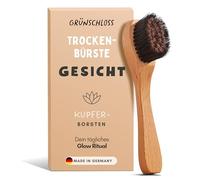 Grünschloss Brosse sèche pour le visage - Brosse lymphatique pour le drainage lymphatique, exfoliation du visage, peau saine et brillante - Brosse pour le visage ionique - Brosse lymphatique fabriquée