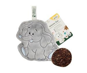 Grünspecht 120-V1 Warmezoo Coussin éléphant avec pépins de raisin Env. 22 x 18 cm