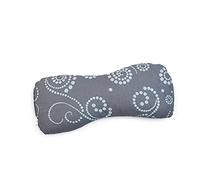GRÜNSPECHT 151-V2 Coussin pour les yeux bio garni de graines de lin, relaxant et rafraîchissant, housse 100% coton (kbA), pour yoga, méditation, gris