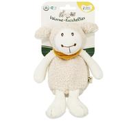 Grünspecht 336-V4 Doudou chauffant en forme de mouton pour bébé et enfant en bas âge, coussin chauffant en graines de colza avec housse lavable pour bébés et tout-petits, doudou chaud pour les