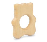 Grünspecht 570-V4 Hochet en bois d'érable avec huile de bois inoffensive Jouet pour bébé Ours