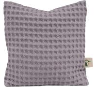 GRÜNSPECHT Coussin aux graines de colza avec housse lavable, coussin chauffant pour bébés & jeunes enfants, en cas de ballonnements & maux de ventre, piqué gaufré, gris (376-V1)