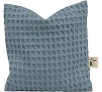 GRÜNSPECHT Coussin aux graines de colza avec housse lavable, coussin chauffant pour bébés & jeunes enfants, en cas de ballonnements & maux de ventre, piqué gaufré, pétrole (376-V3)