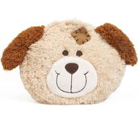 GRÜNSPECHT Mon petit chien ami de la chaleur, coussin chauffant aux noyaux de cerise avec housse lavable pour enfants, doudou chauffant en cas de maux de ventre et de rhume (172-V1)