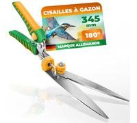 GRÜNTEK Cisaille a Gazon Coupe Bordures Lame Orientable. Ciseaux Gazon