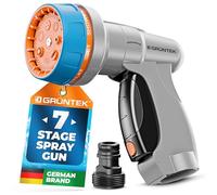 GRÜNTEK Pistolet d'Arrosage Jardin 7 spray. Douchette de Jardin Multifonction pour pulverisation fine pour Fleurs et Plantes ou jet rapide pour Lavage d’objets