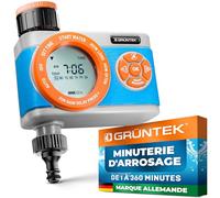 GRÜNTEK Programmateur Minuterie Arrosage Automatique - Minuteur Arroseur