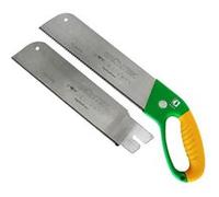 GRÜNTEK Scie de jardin PIRANHA avec 2 lames 520 mm, scie de jardin, outil de sciage de jardin,, scie d'élagage de jardin, scie de charpentier G