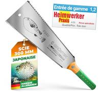 GRÜNTEK Scie Japonaise Menuisier 300mm Scie Jardin Coupe double fine et grosse à main bois lame double