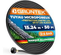 GRÜNTEK Tuyau Poreux Arrosage Goutte à Goutte 15,24 M.