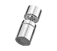 GrünWerk Aérateur De Robinet, 360° Pivotant Embout Robinet Cuisine, 2 Modes De Pulvérisation Avec, Pour M22/M24 Robinet Éviers De Cuisine Salle De Bain Lavabo Mousseur Robinet,Noir