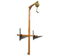 Grues d'atelier Support de levage de grue pliant 10/15/20m, Machine Portable, assemblage de treuil manuel, outil de climatisation CA Treuil de Levage(Split style,30m winch)