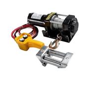 Grues d'atelier Treuil de petit véhicule électrique 12V 24V, grue d'auto-sauvetage tout-terrain, monté de manière pratique pour la récupération(3500 pounds 12v A)