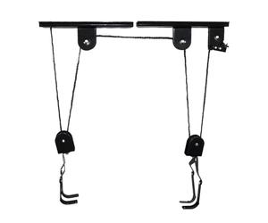 Grues et palans de remorquage Système de poulie levage vélo, système stockage Garage, palan à avec support roulement 20kg, cintre plafond robuste pour vélos