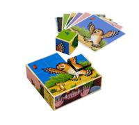 Eichhorn Cube photo Gruffalo 4 x 4 x 4 cm – Bois de pin certifié FSC 100% – Dès 3 ans