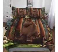 Gruffalo Housse De Couette Avec Taies D'oreiller Mode Unique D Anime Microfibre Literie Parure De Lit Linge De Lit Housses De Couettes Avec Fermeture