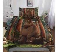 Gruffalo Housse De Couette D Imprim¿¿ De Anime Dessin£¬Parure De Lit Housses De Couettes Microfibre Avec Fermeture ¿¿Clair,Parure De Couette Imprim¿¿ Avec